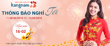 Kangnam thông báo lịch nghỉ tết và chương trình khuyến mại chào xuân Bính Thân 2016